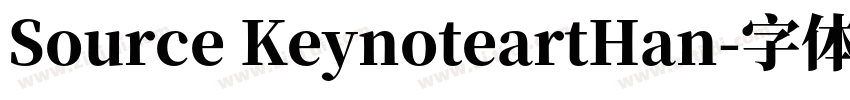 Source KeynoteartHan字体转换